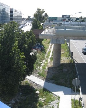 Obras del acceso sur al aeropuerto de Málaga. :: SUR/