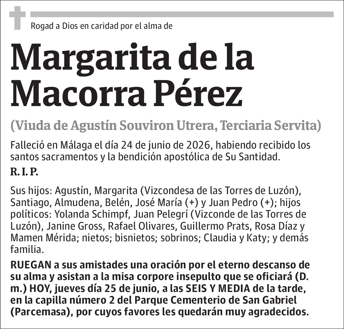 Margarita de la Macorra Pérez