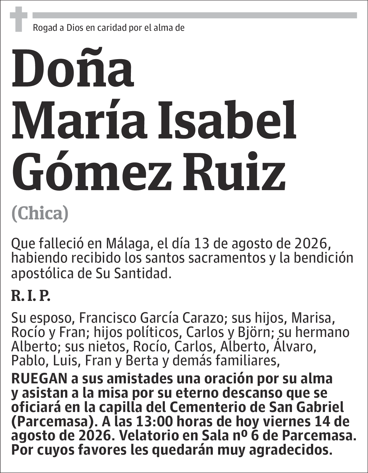 María Isabel Gómez Ruiz