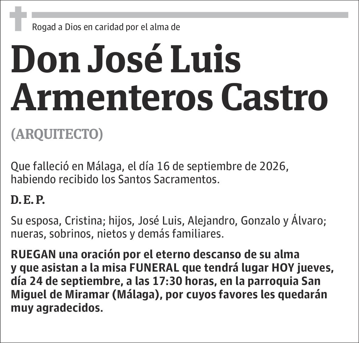 José Luis Armenteros Castro
