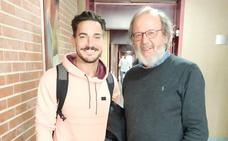 El karateca Damián Quintero y su psicólogo, Pablo del Río./SUR