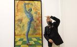 Andrés Mérida, en la inauguración de su exposición en el MAD de Antequera./aNTONIO J. GUERRERO