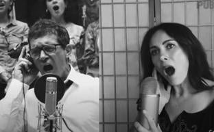 Banderas y Benanti cantan a dúo en español 'What I did for love'./