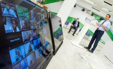 Moreno lanza una llamada a Vox, PSOE y Adelante para que apoyen el Presupuesto de 2021 a 48 horas de su votación