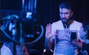 Rubén Navarro, en el rodaje de su última película en Los Ángeles./SUR