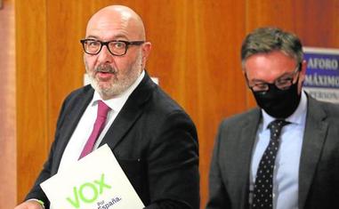 Alejandro Hernández y Manuel Gavira, portavoz y diputado de Vox en el Parlamento/M. J. López