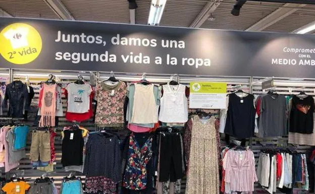 Carrefour se lanza la venta de ropa de segunda mano sus hipermercados Diario Sur