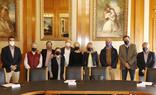 La alcaldesa, Ángeles Muñoz, ha firmado convenios con diferentes hermandades y cofradías de la ciudad./sur