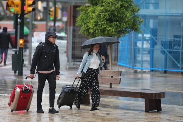 Las primeras lluvias ponen fin a meses sin agua en Málaga