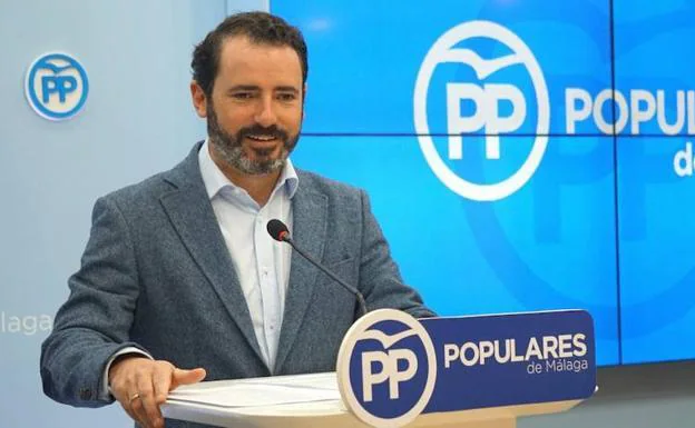 Carmona, en rueda de prensa en la Sede Provincial del PP.