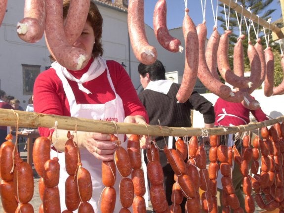 Uno de los productos estrella del cerdo son los chorizos. Sur
/